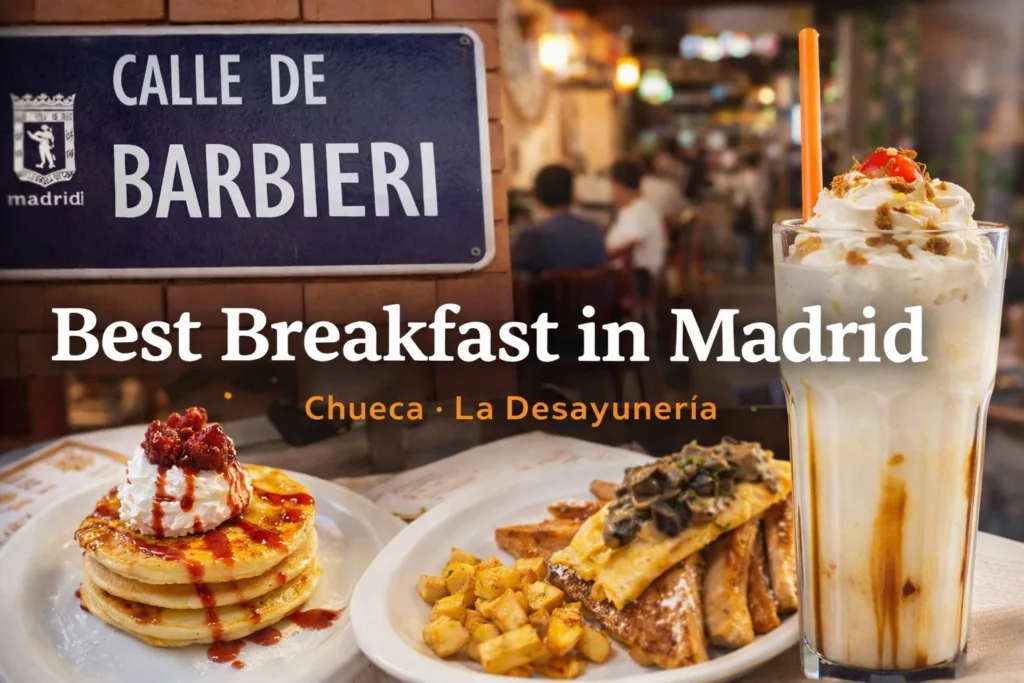 Best breakfast in Madrid at La Desayunería Barbieri in Chueca
